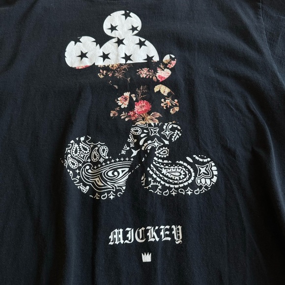 Neff x Disney Mickey Mouse T-Shirt Black Cotton Size XL - Picture 4 of 9
